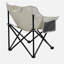 2 chaises de camping d'extérieur pliables / portatives, sac de transport, beige