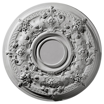 Médaillon de plafond Endurathane Fairfax, DO 29 7/8 po x P 1 3/8 po, finition cuivre Flash peint à la main
