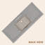 Évier intégré simple 54 po x 22 po en pierre reconstituée avec dosseret de 4 po en marbre gris