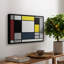 Composition avec toile encadrée, jaune, rouge, noir, jaune et gris, 1921 - Piet Mondrian-353148043-353148042