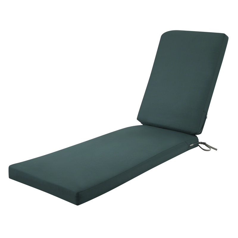 Jaylon Outdoor Chaise Lounge Cushion, 3"H x 21"W x 72"D, Mallard Green