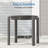 Round Outdoor Side Table, HDPE Small Adirondack End Table, Easy Clean Patio Side Table for Backyard, Pool, Porch, Garden and Lawn-1430612895
