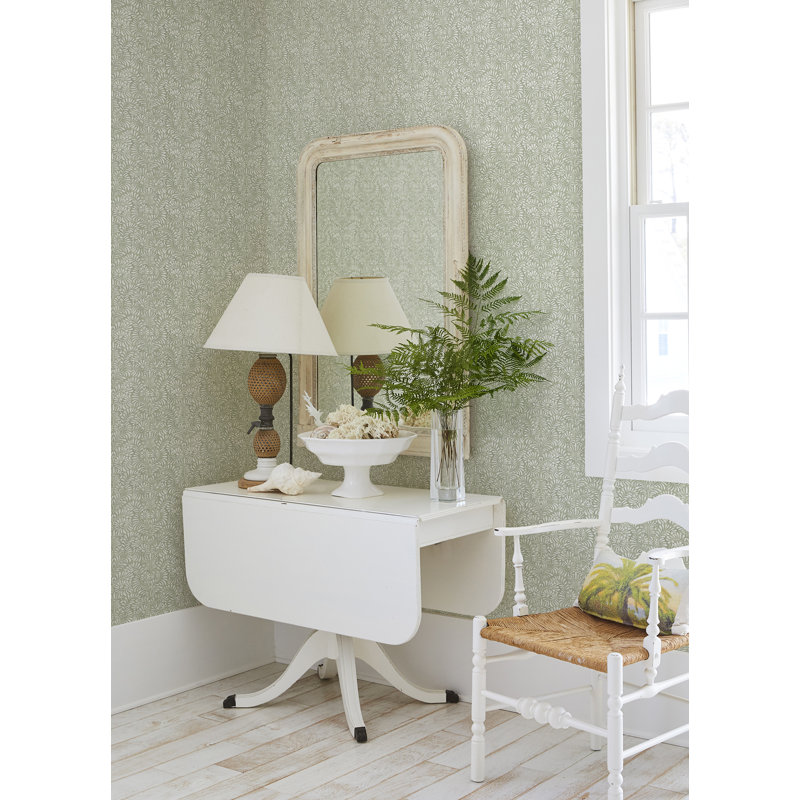 Floral Wallpaper Double Roll, Green