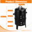 Barbecue au charbon de bois double couche d'extérieur, fumoir vertical au bois avec four à braiser, cuisson uniforme à 360° et faible dégagement de fumée, idéal pour la cuisine en plein air, sur la terrasse ou en camping.