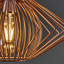 Sinat 22cm H Metal Novelty Pendant Shade ( Spider ) in Copper