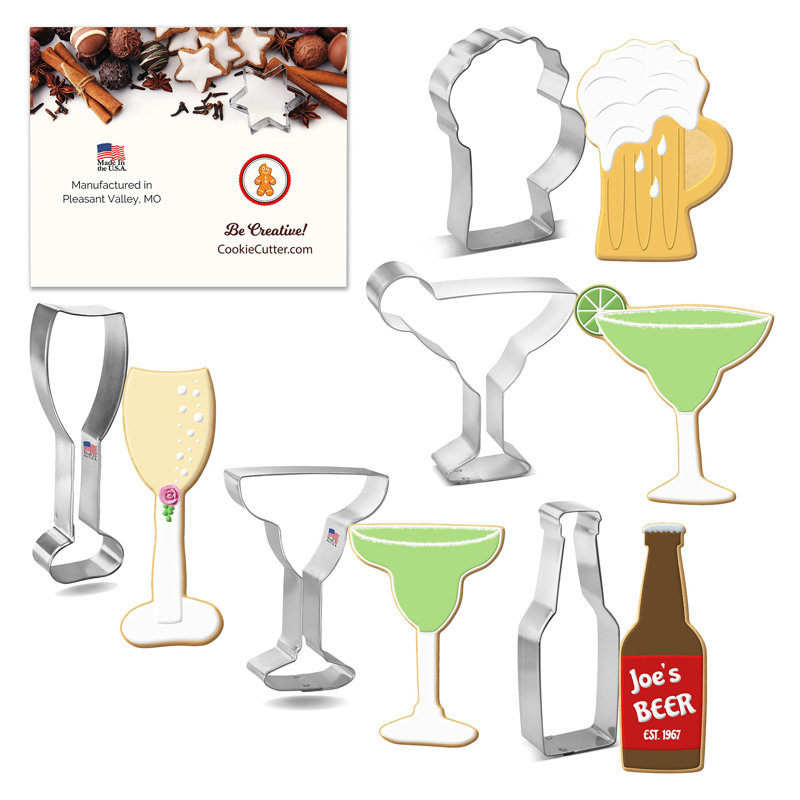 CookieCutter.com 5 -Piece Non-Stick Cookie Cutter