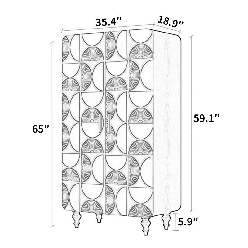 French geometric patterns home wardrobe
