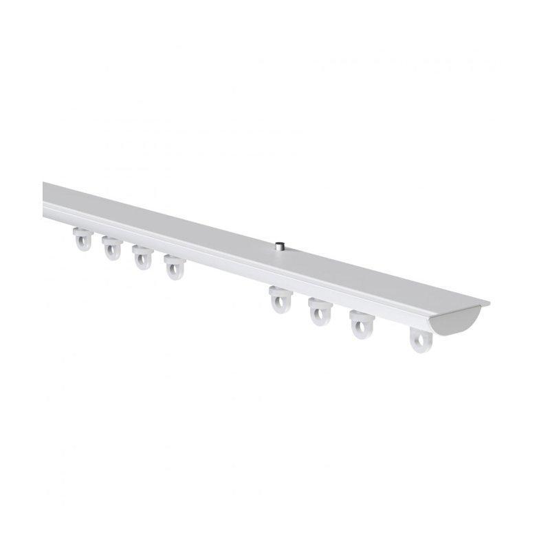Distressed Ivory Aluminum 3.5cm Curtain Track/Rail, 100cm H x 3.5cm W x 3.5cm D