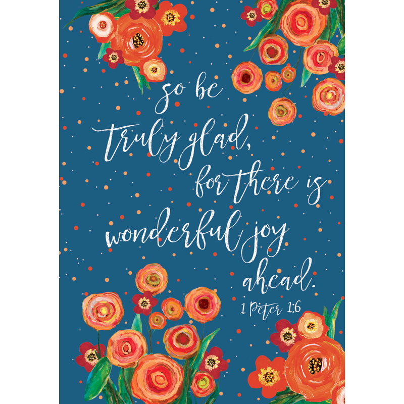 Wonderful Joy Ahead - Painting Print, 46cm H x 30cm W, Black Floater Framed