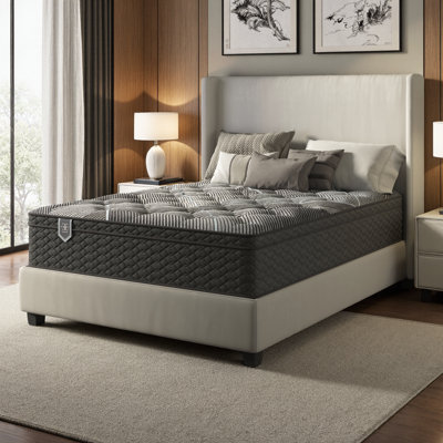 Twin Firm Hybrid Mattress, 12.5" Steel Coils + Cooling Foams, Motion Isolation Support, Tight Top Sleep Surface