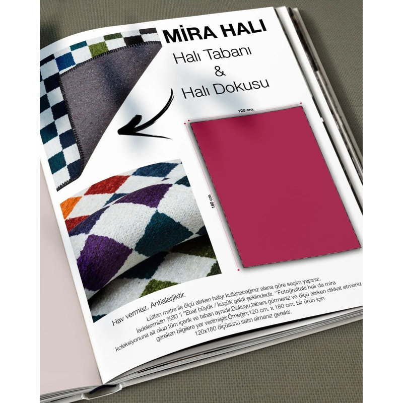 Yellow Grey Plaid Patterned Woven Base Rug, Rectangle 3'3.37" x 4'11.06"