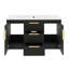 Armoire de rangement flottante pour salle de bain 36 po avec lavabo, 2 portes à fermeture douce, 2 tiroirs, garniture décorative-1699520647