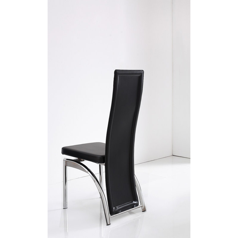 47cm H Upholstered Side Chair, Black