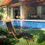 Narmada Outdoor Teak Chaise Lounge-595641221