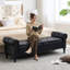 Banc de rangement rembourré en similicuir-526122573