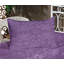 Ambesonne Eggplant Fitted Sheet & Pillow Sham Violet-106786130