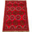 Hand-Knotted Akhjah Red Wool Rug 3'2" X 5'5"