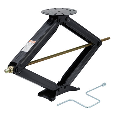 Cric à ciseaux stabilisateur robuste pour véhicule récréatif - paquet simple, 30 pouces, capacité de 5000 lb, base large et stable, facile à soulever pour le nivellement et le soutien, convient aux véhicules récréatifs, aux remorques et aux caravanes de voyage