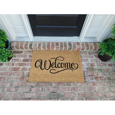 Slover PVC Back Printed 30.5 in. x 18.5 in. Non-Slip Outdoor Door Mat