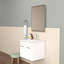 Meuble-lavabo 24 po avec lavabo et miroir, meuble-lavabo mural avec portes doubles, cadre en aluminium, charnières à fermeture douce, longues poignées en métal, lavabo en céramique-126528845