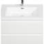 Meuble-lavabo de 30 po avec lavabo, lavabo en résine, tiroirs à fermeture en douceur. Blanc brillant 24V11-30Gw. Élégant meuble-lavabo flottant avec évier. Comptoir moderne, ajout pratique