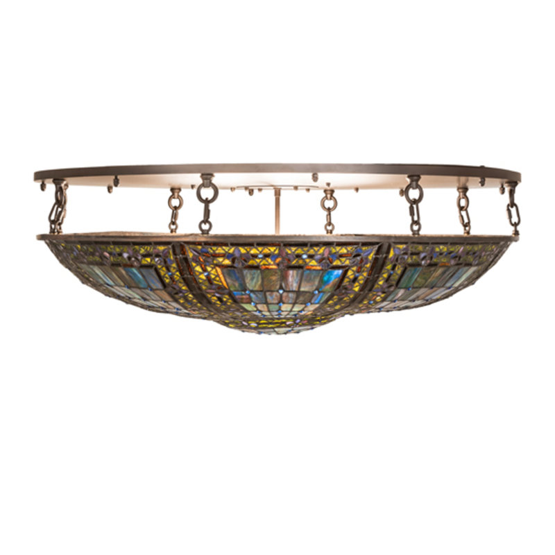 Salcombe Glass Semi Flush Mount