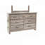 Commode en chêne gris - rangement spacieux