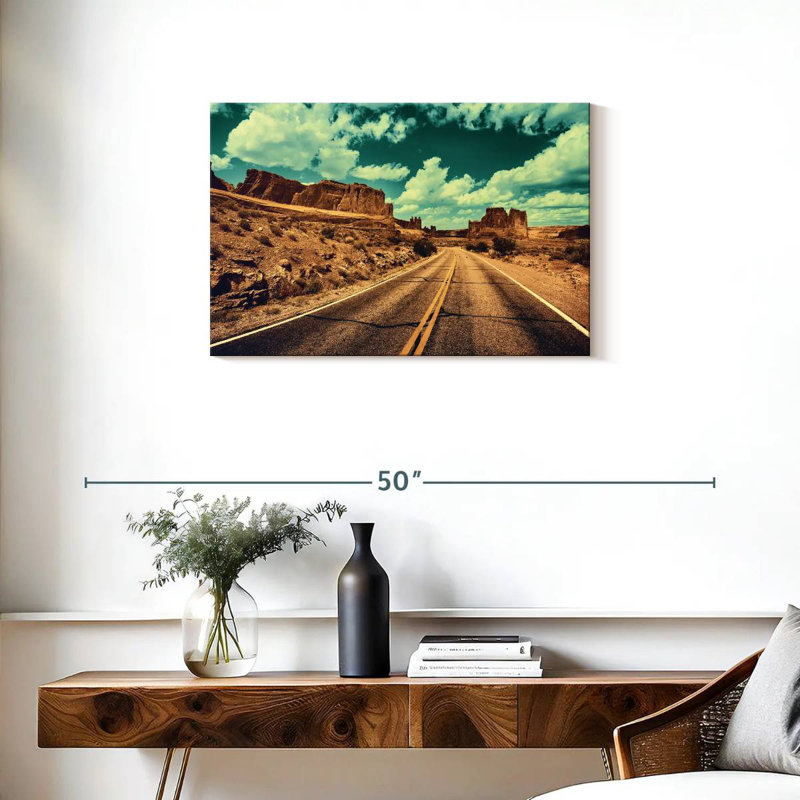 Mehar Retro Desert Road, H 20 po x l 30 po