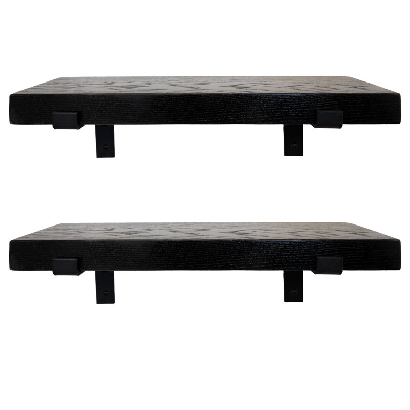 2 Piece Poplar Bracket Shelf, 2" H x 31" W x 8" D