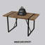 Table de salle à manger rectangulaire 1 pièce sans chaise-1878563921
