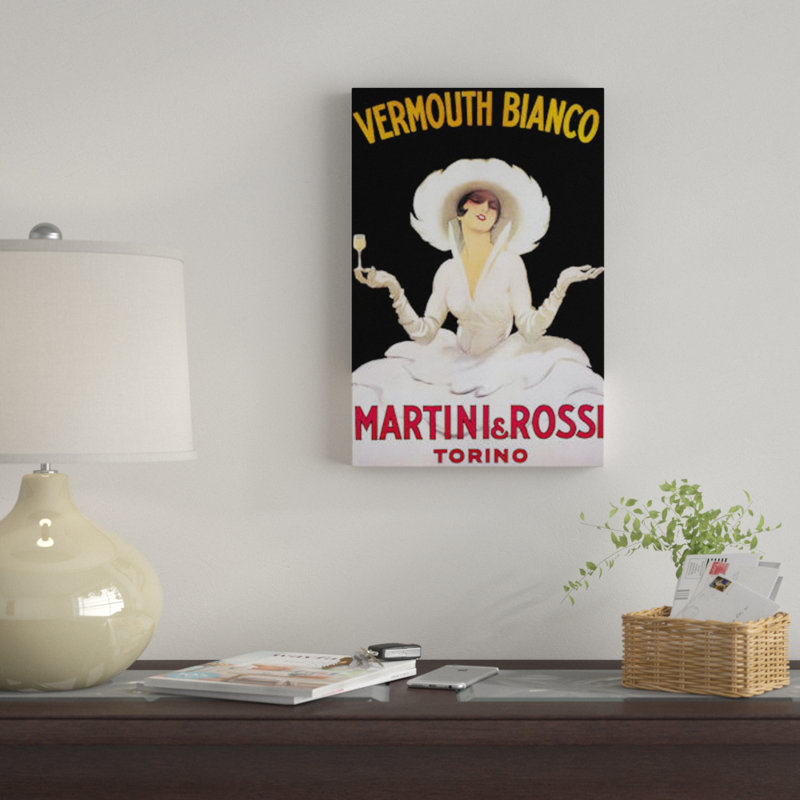 «Vermouth Bianco», impression sur toile, H 12 po x l 8 po x P 0,75 po, Toile tendue, Pas de tapis