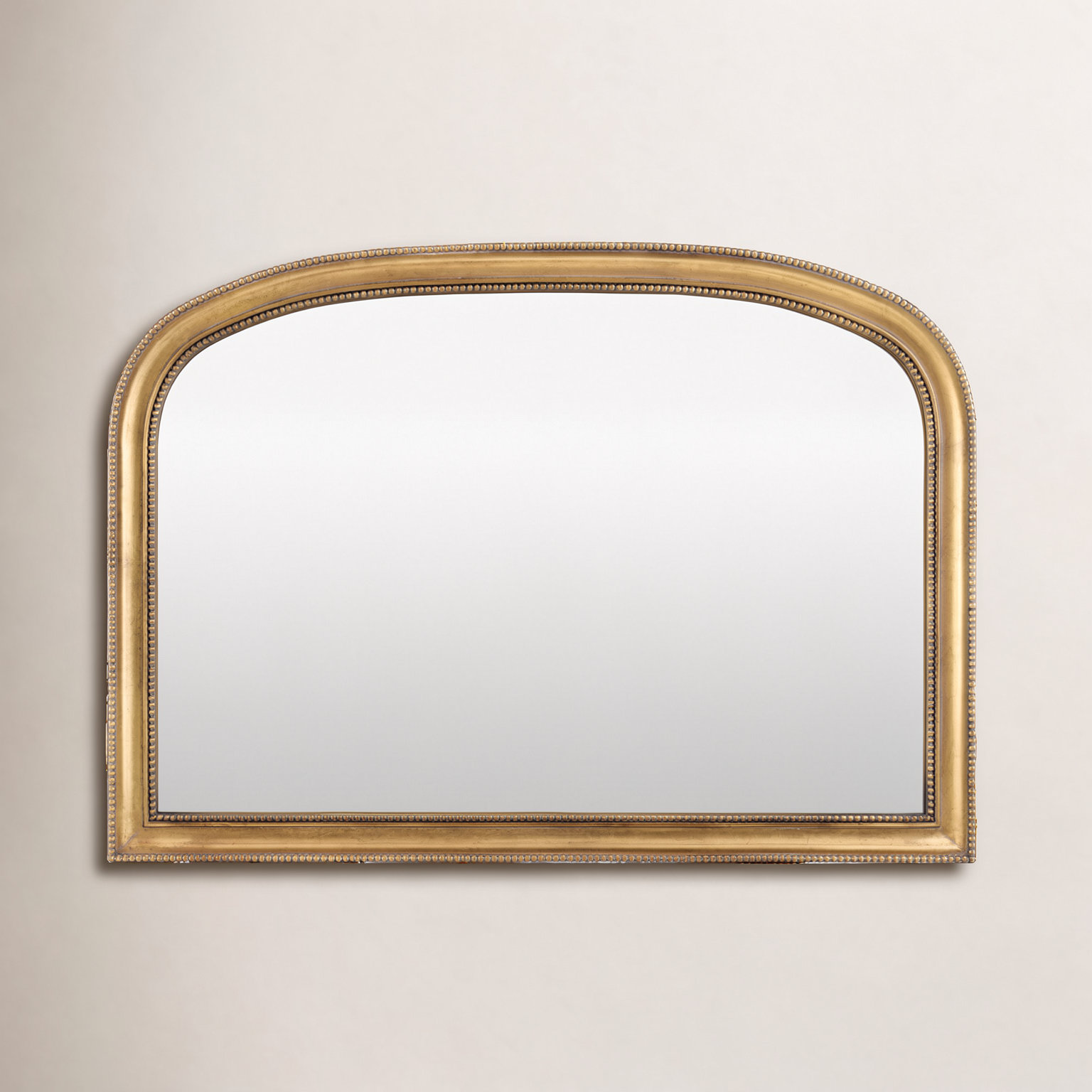 Claritha Pine Accent Mirror, Gold, 28" x 40"