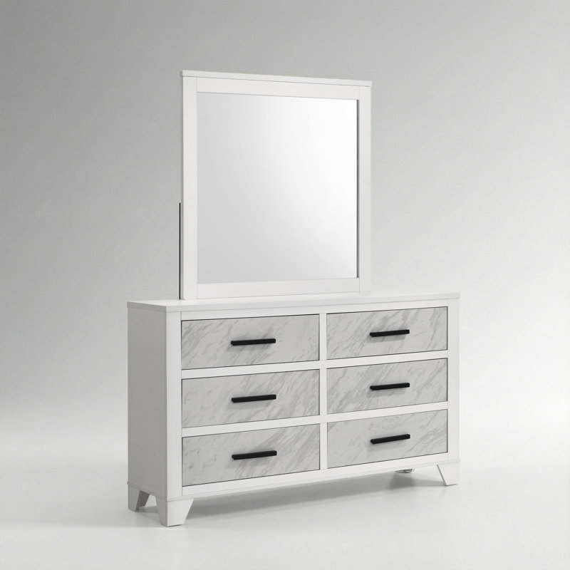 Ensemble de commode et miroir 2 pièces Bains