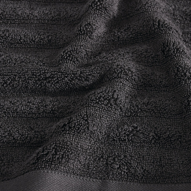 Ensemble de 6 serviettes Camren, Noir