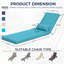 Coussin de chaise longue d'extérieur 69,7 "avec appui-tête-1528655702