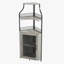 Armoire de bar à vin de coin industriel, rangement pour boissons alcoolisées avec porte-verre, utilisation pour café et bar à domicile-129309107