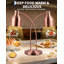 Lampe chauffante commerciale à 2 têtes, lumière chauffante à col-de-cygne réglable avec ampoule de rechange pour buffet, traiteur, restaurant, bronze-130012647