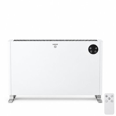 Chaufferette à convection 1500W, panneau de chauffage électrique à panneau avec télécommande, homologué ETL, minuterie 24H, 2 réglages de chaleur, protection contre le basculement et la surchauffe pour le bureau de la chambre à coucher