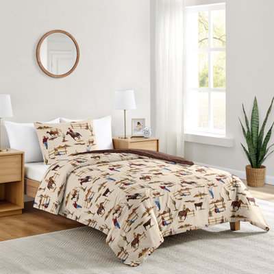 Wild West Cowboy Horseshoe Print Comforter Set by Sweet Jojo Designs