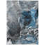 Tapis intérieur / extérieur bleu en polyester tissé à la machine Kyrie-840266419