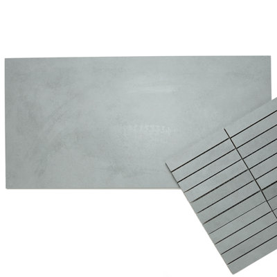 Foundry Concrete 12" x 24" Matte Porcelain Floor and Wall Tile