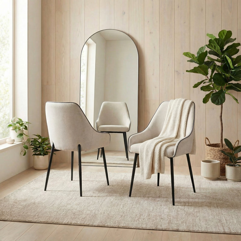 Beda Rubberwood Solid Wood Dining Set