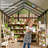 6x10/6x8 FT Greenhouse,  Aluminum Polycarbonate, Black-115255921