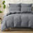 Solayne Muslin Duvet Cover Set 100% Cotton Double-Layer Linen Like Gauze Comforter Cover 3 Pieces Breathable & Lightweight For All Season-111460465-111460458