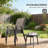 Stackable Chairs,Set Of 4 Outdoor Dining Chairs-838440369