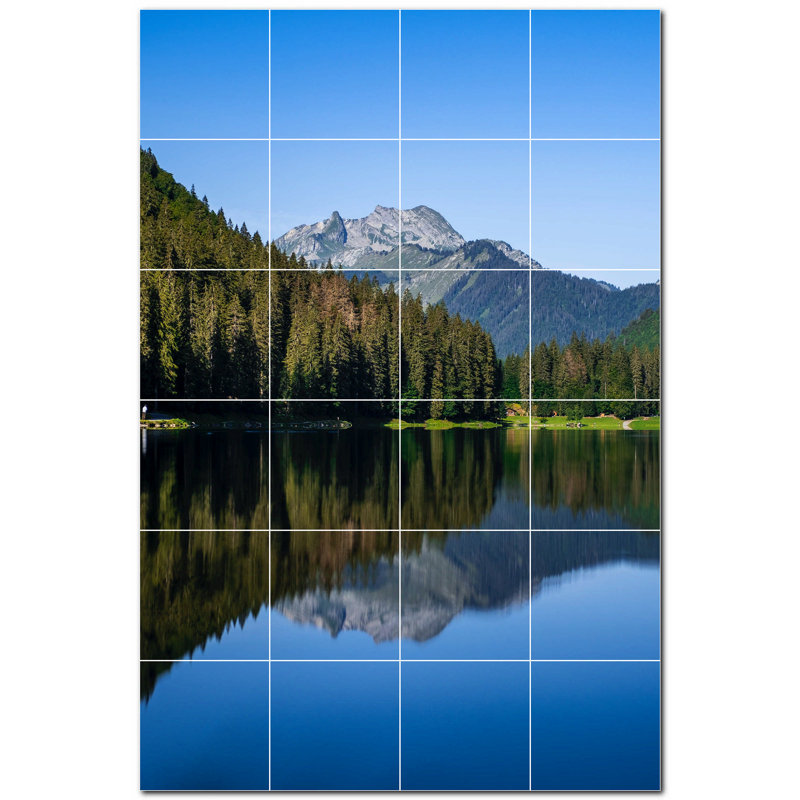Panneau décoratif en céramique satinée 12 po x 12 po