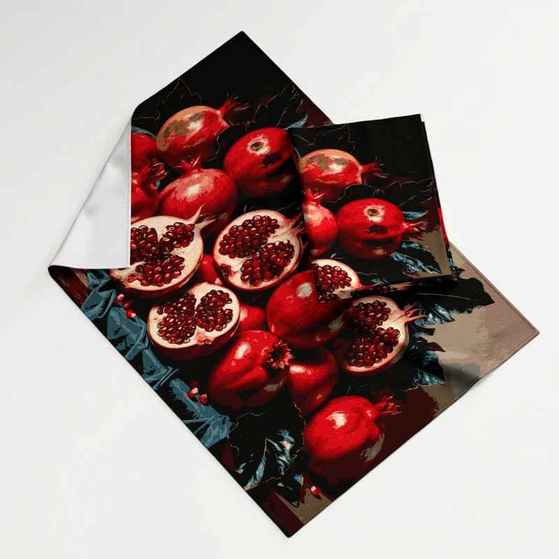 Tapisserie murale «Fruit grenade», 68 po x 80 po