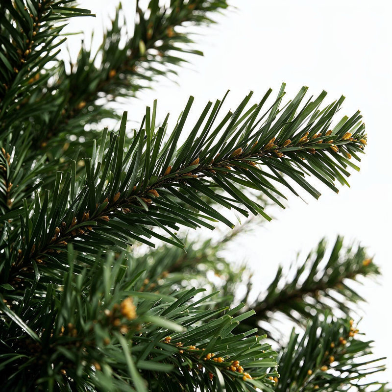  Arbre de Noël pré-éclairé, arbre de Noël artificiel vert luxuriant, 6' H