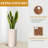  Indoor/Outdoor Small Kilim Beige Fiberstone Tubo Planter - D10" x H19.5" - Opening 8.2"-1867529785