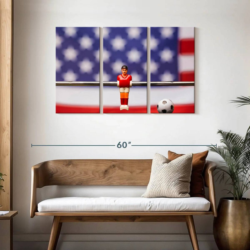 Foosball Game, 28" H x 45" W